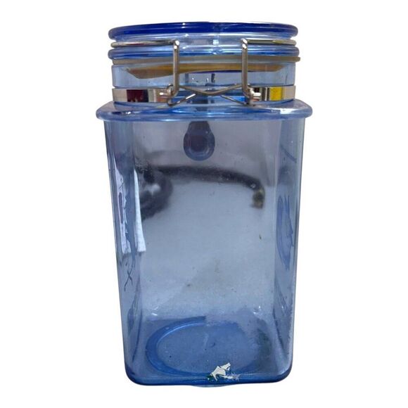 Protonix Promotional 40mg Blue Transparent Storage Jar Cookie Jar Drug Rep Lid - Picture 4 of 8